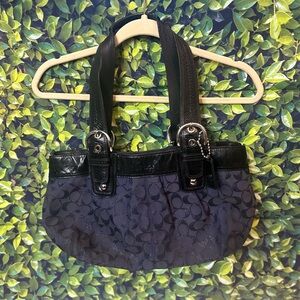 Navy Blue Coach Women's Bag